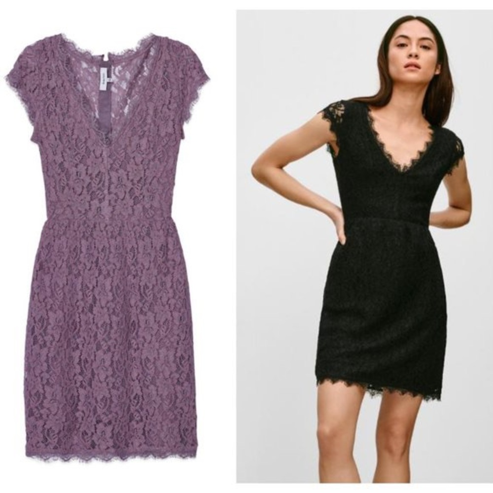 Aritzia Lace Lavender Dress